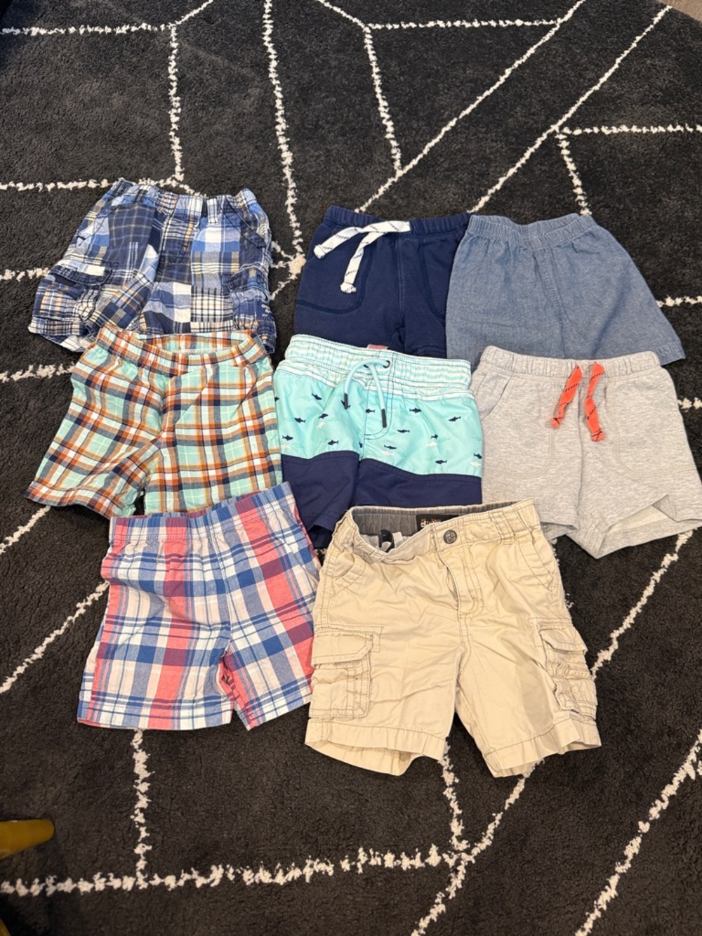 18 month Assorted Boys'  Shorts - Blue, Tan, Gray, Plaid